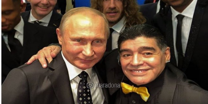 Maradona, Putin'le Selfie'sini paylaştı