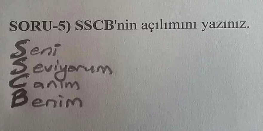 Öğrencilerden saç yoldurtan sınav yanıtları