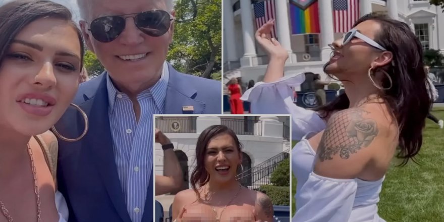 Biden’la selfi sonrası göğüslerini açtı