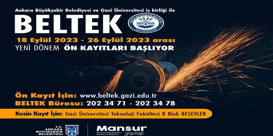 Ankara'da Mesleki Kurs Kayıtları Başladı